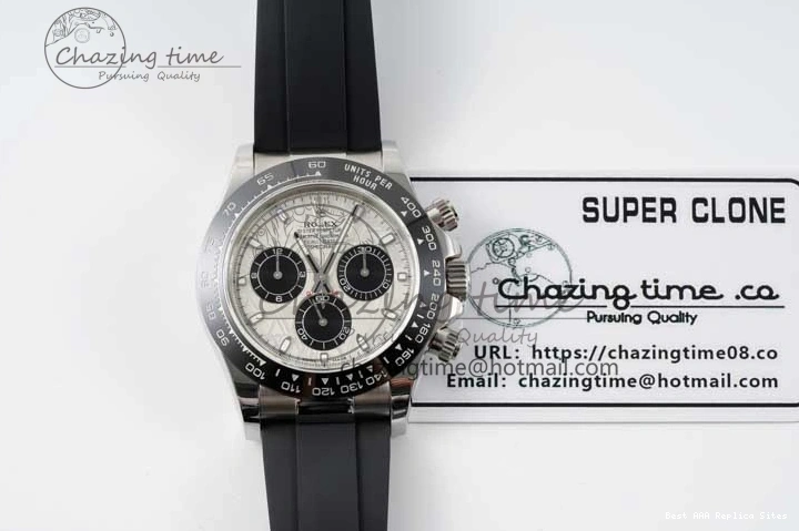 Good Copy Rolex Watches Oysterflex 116519 on 1:1 Best Edition Strap 2269 Rubber ZeroBulk SA Daytona Dial QF Meteorite 0116